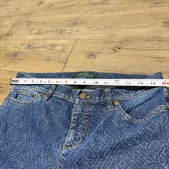 Ralph Lauren Jeans LRL Modern Skinny Mosaic Print Size 10 Mid Rise Straight Leg - Picture 10 of 12